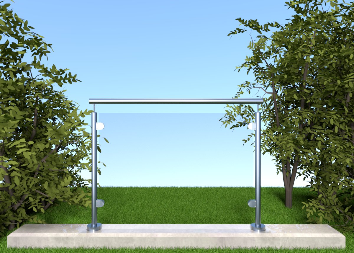 Rustfritt/Glass - Sikt