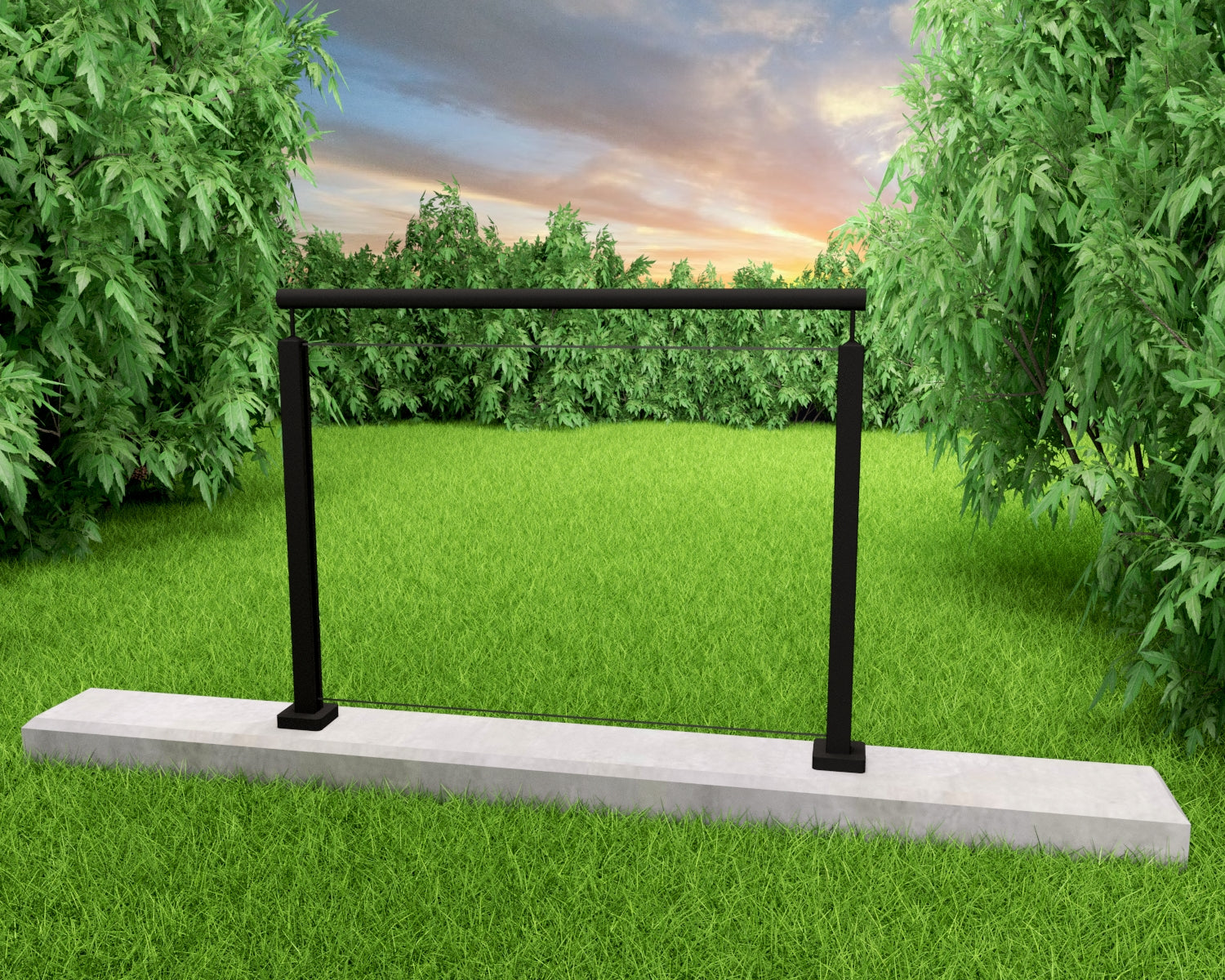 Elegant og 100% vedlikeholdsfritt Skue glassrekkverk i aluminium til terrasse – Kystgjerdet