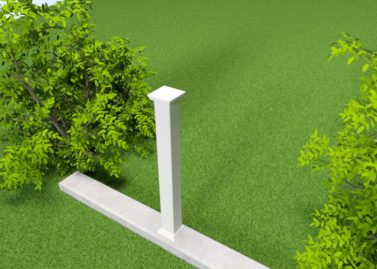 Stolpe för Villamuren, Kustmuren