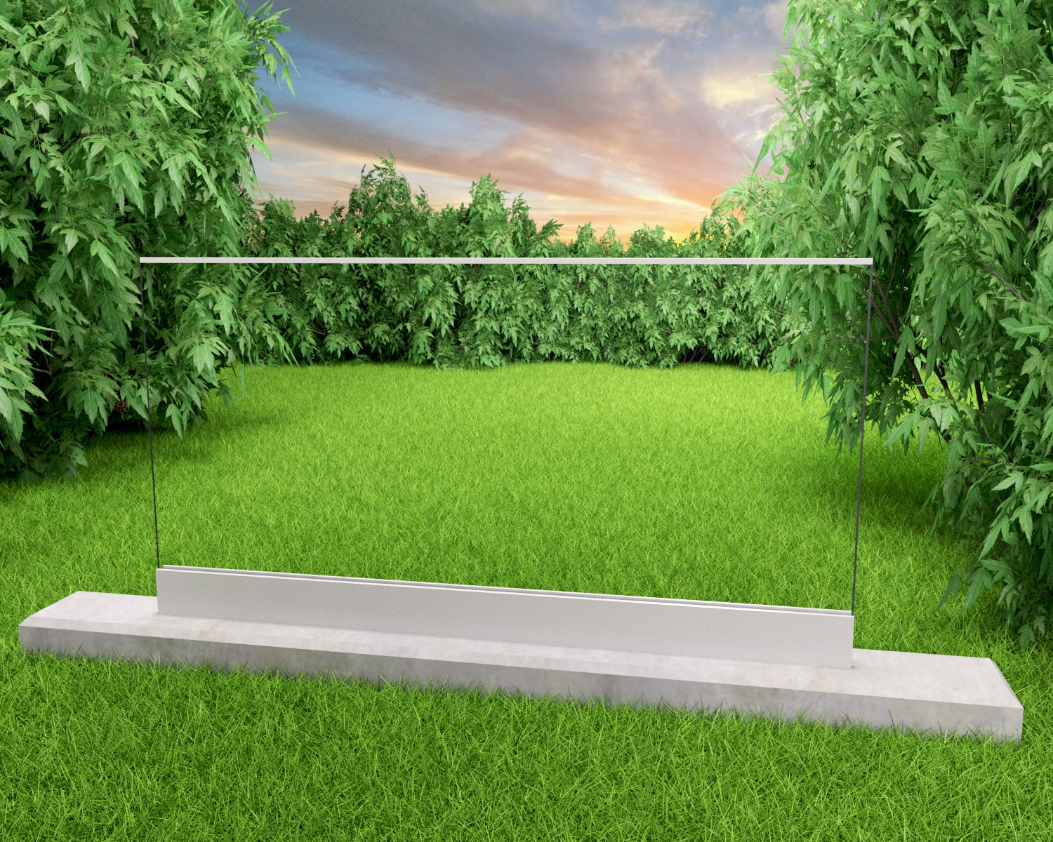 Stolpefritt Glassrekkverk