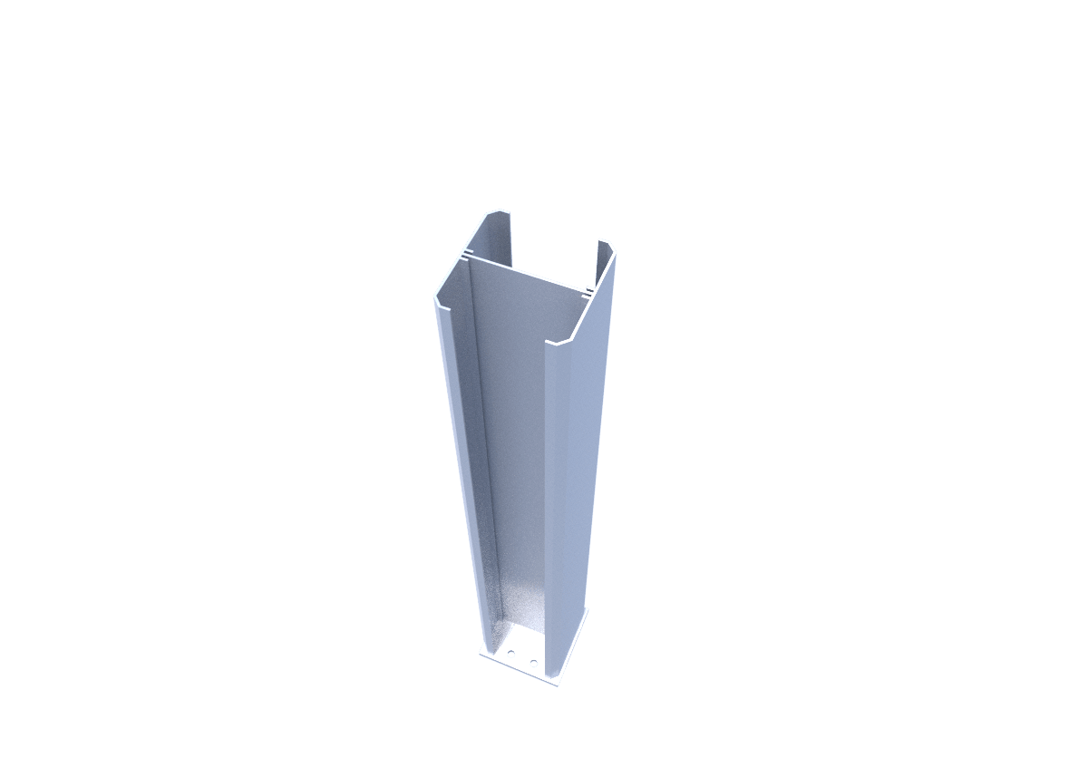 Alu insert 1550mm - A08W, A08G - Line, End