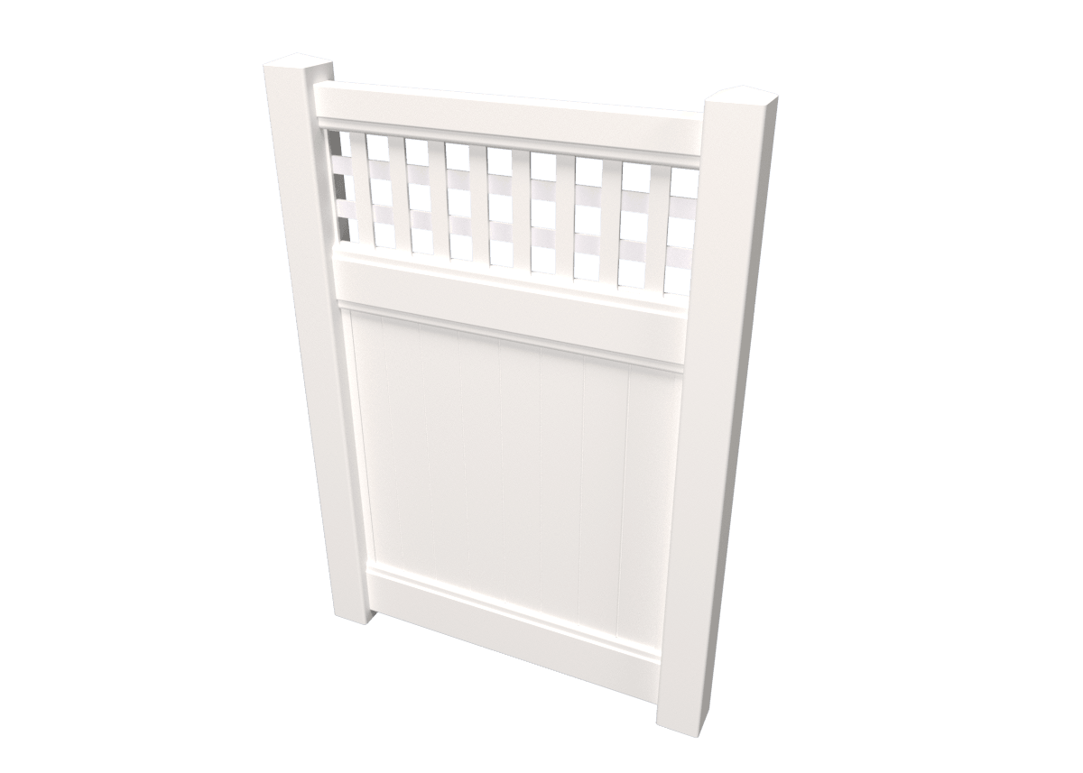 Gate Single Leaf - White FA-3 - H140 W80