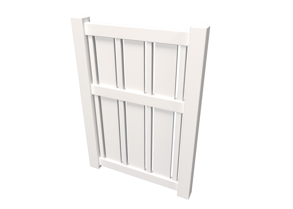 Gate Single Leaf - White FE-12 - H173 W100