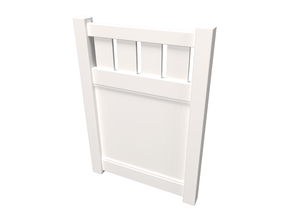 Gate Single Leaf - White FA-8 - H140 W100