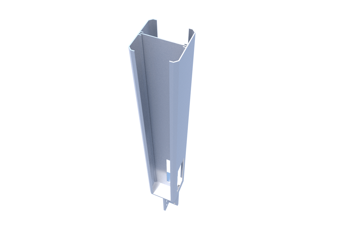 Alu insert side mounted 959mm - Outside corner